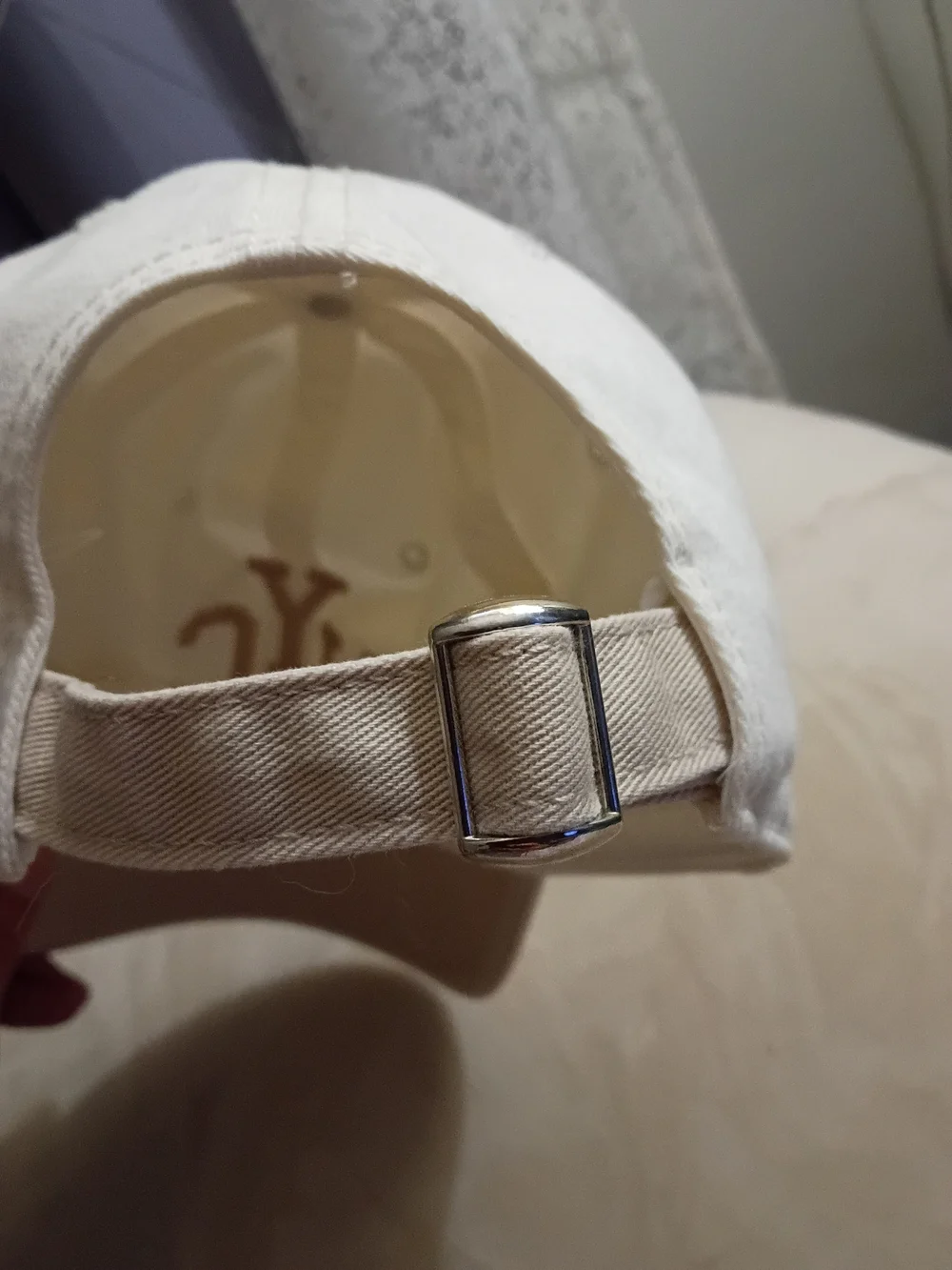 Mighty Fine NYC Embroidered Kids Cap - Cream and Tan